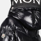 Manteaux Doudoune Huppelong Moncler Noir Femme