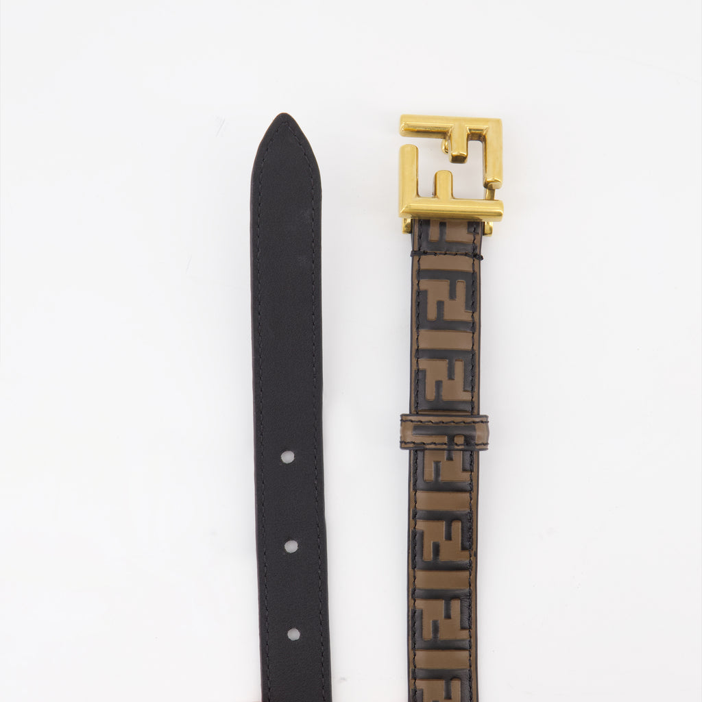 Ceintures Ceinture FF Fendi Marron Femme