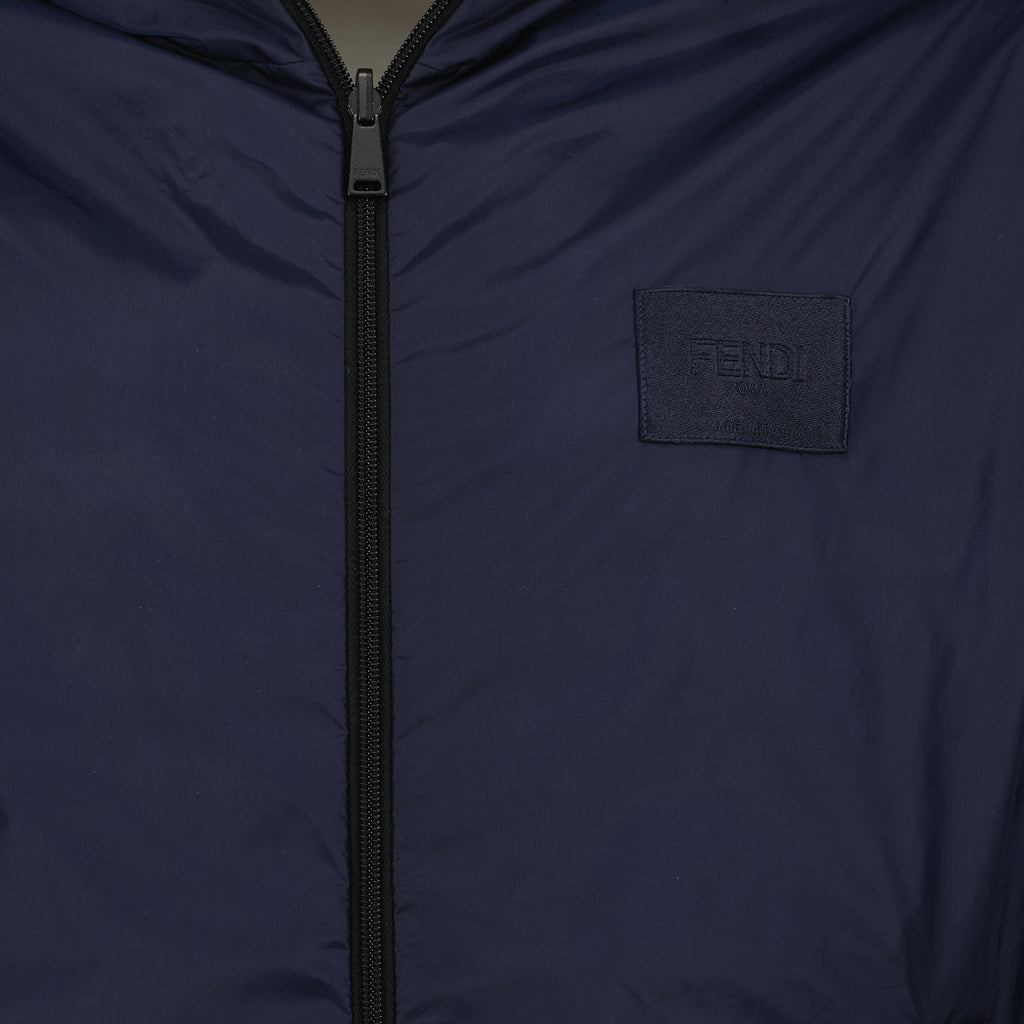 Vestes Veste coupe-vent réversible Fendi Bleu Homme