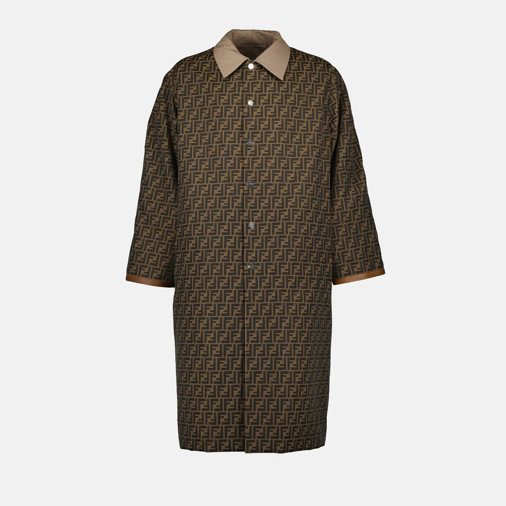 Casacos Parka Reversível Fendi Bege Homme