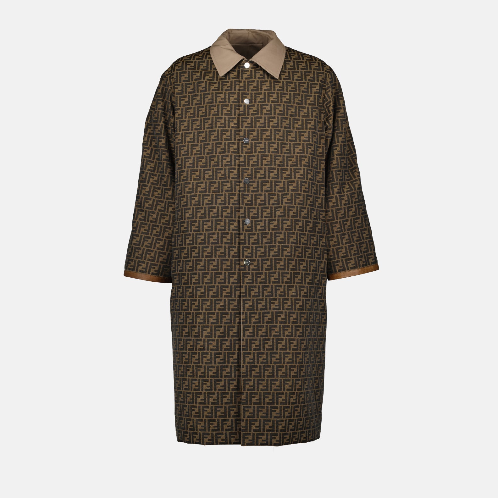 Casacos Parka Reversível Fendi Bege Homme