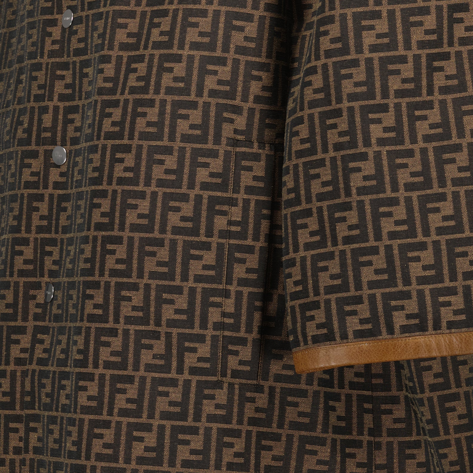 Casacos Parka Reversível Fendi Bege Homme