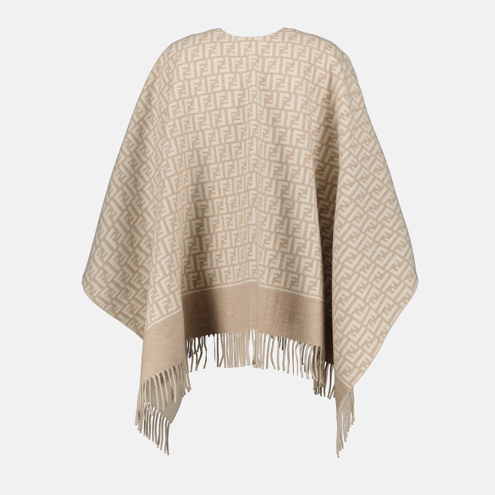 Vestes Poncho FF Fendi Beige Femme