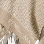 Vestes Poncho FF Fendi Beige Femme