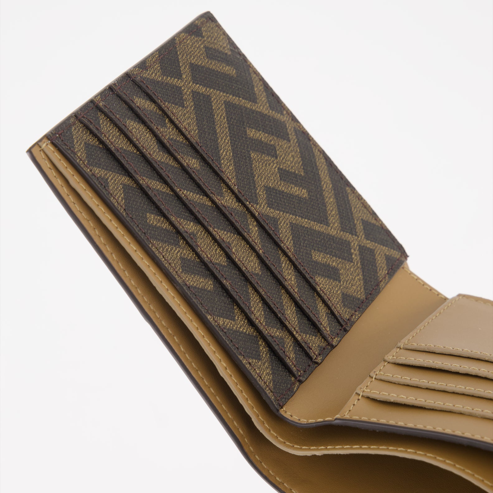 Petite maroquinerie Portefeuille FF Squared Fendi Marron Homme