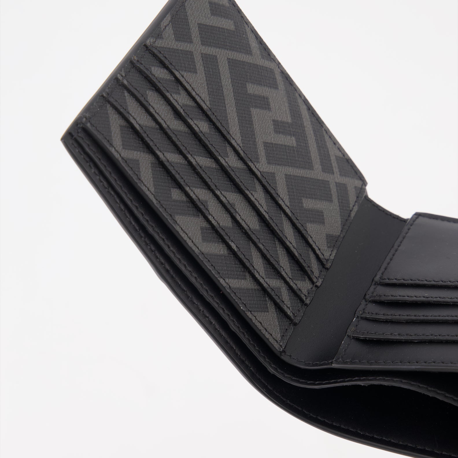 Small leather goods FF Squared Wallet Fendi Black Man