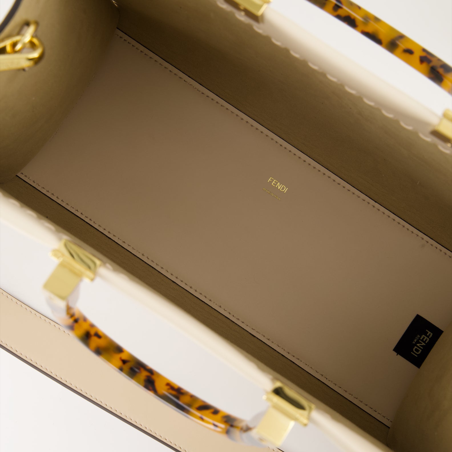 Borse tote Sac cabas Sunshine Fendi Bianco Femme