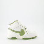 Sneakers Baskets Out Of Office montantes Off-White Verde Homme