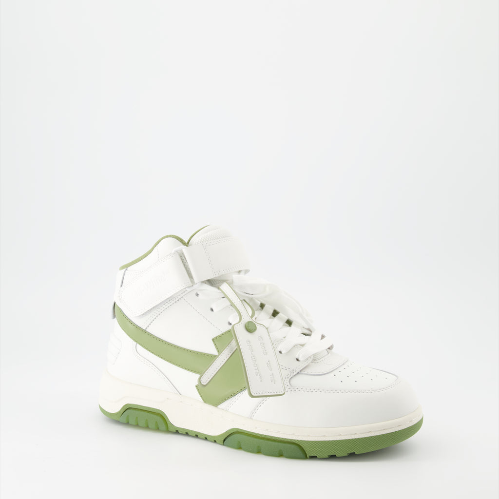 Sneakers Baskets Out Of Office montantes Off-White Verde Homme