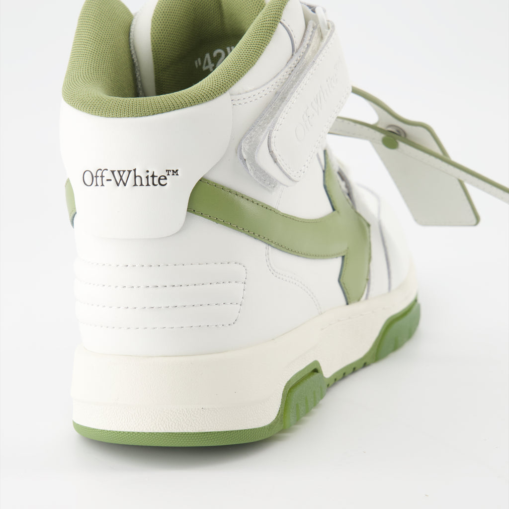 Sneakers Baskets Out Of Office montantes Off-White Verde Homme