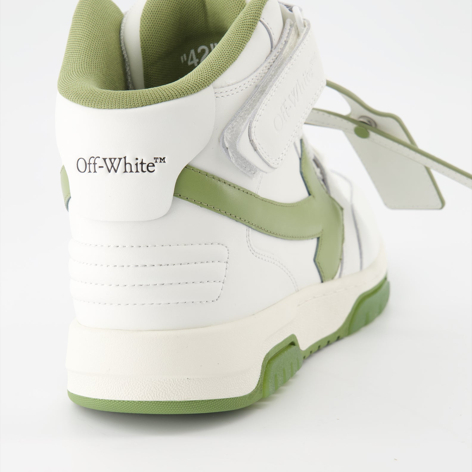 Sneakers Baskets Out Of Office montantes Off-White Verde Homme