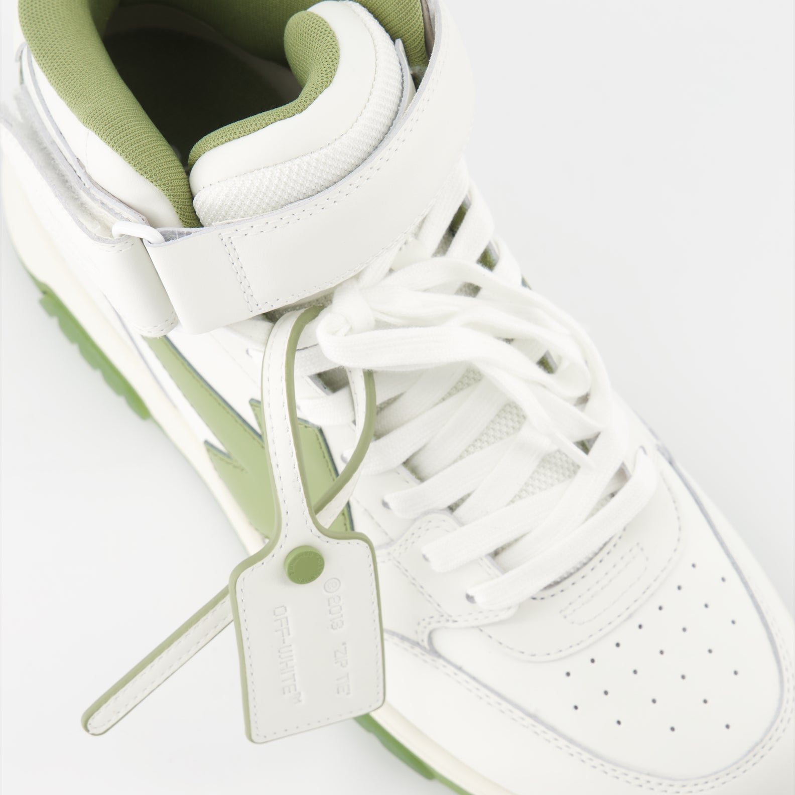 Sneakers Baskets Out Of Office montantes Off-White Verde Homme