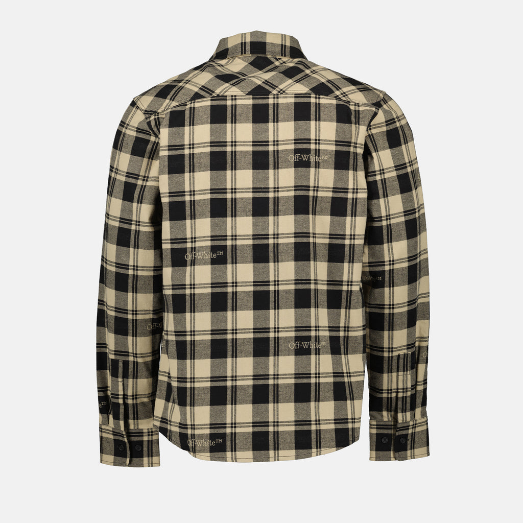Shirts Flannel shirt Off-White Beige Man