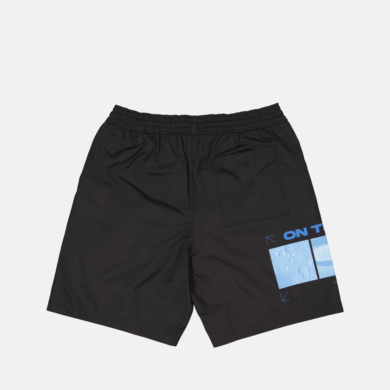 Beachwear Short de bain On the go Moon Off-White Noir Homme