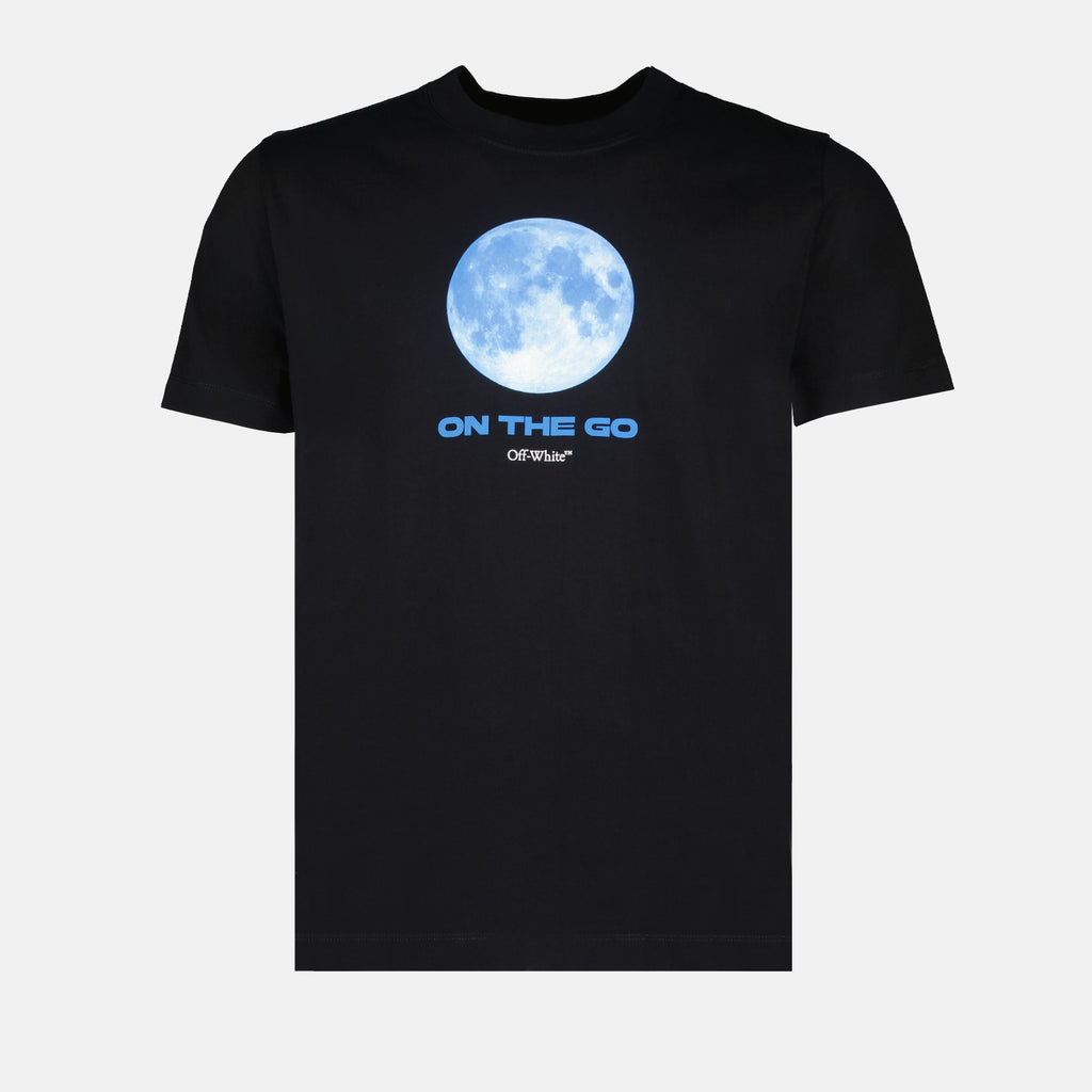 T-shirts T-shirt On the go Moon Off-White Noir Homme