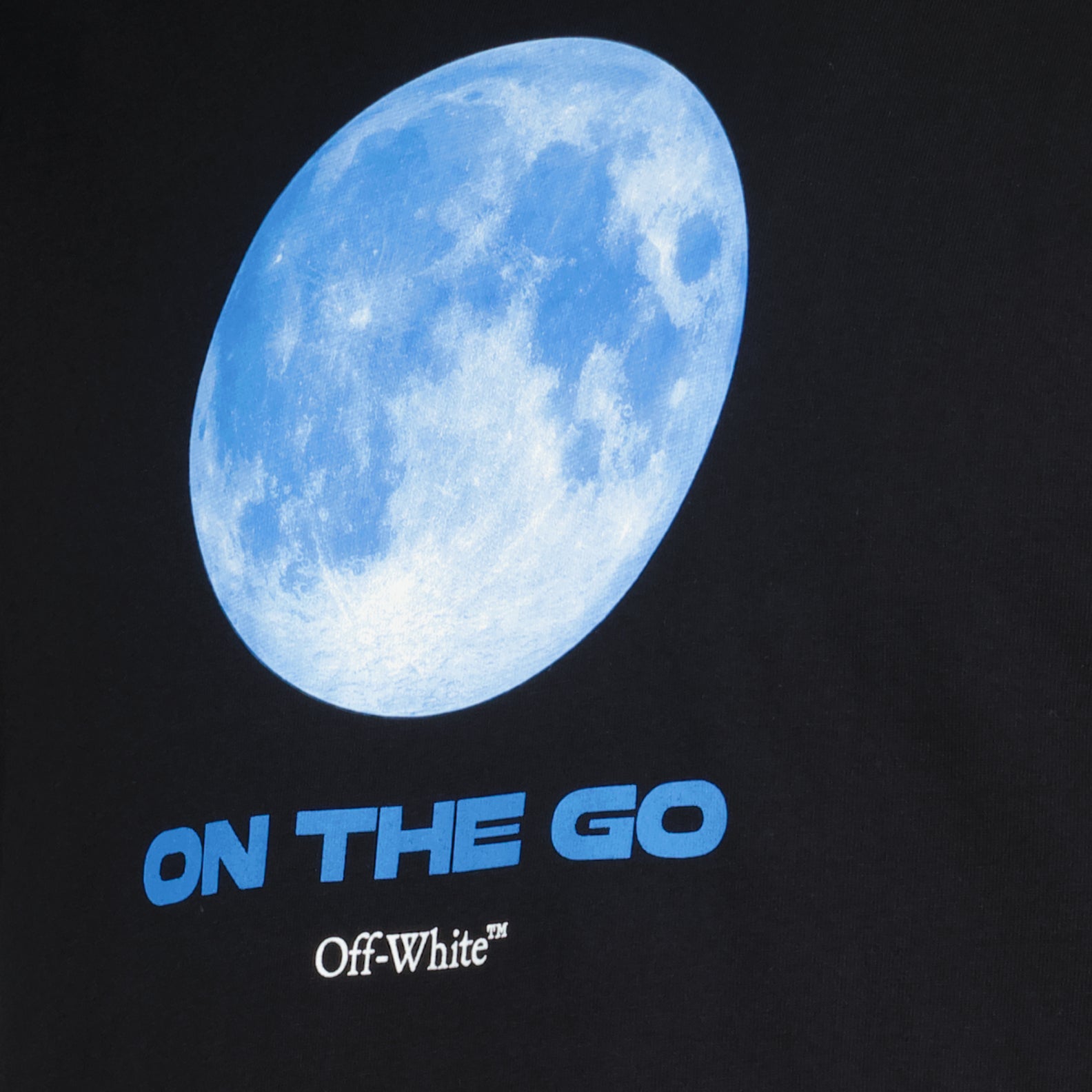 T-shirts T-shirt On the go Moon Off-White Noir Homme