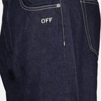 Pantaloni Jeans Straight Off Skate Off-White Blu scuro Homme