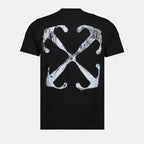 T-shirts T-shirt Scratch Arrow Off-White Noir Homme