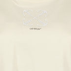 Camisetas T-shirt Arrow pearls Off-White Beige Femme