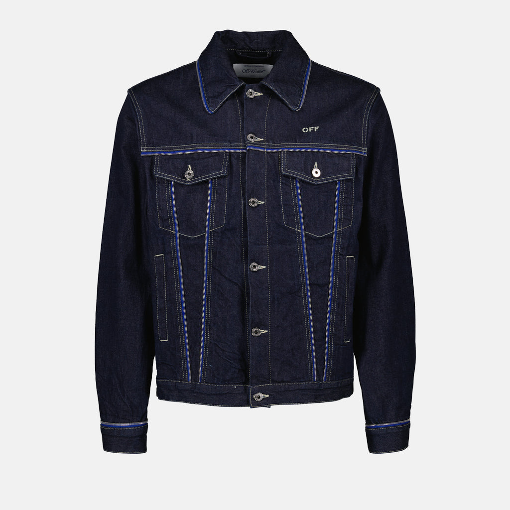 Vestes Veste en jean Off Off-White Bleu foncé Homme