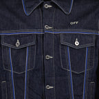 Vestes Veste en jean Off Off-White Bleu foncé Homme