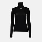 Camisetas Col roulé Off Stamp Off-White Negro Femme
