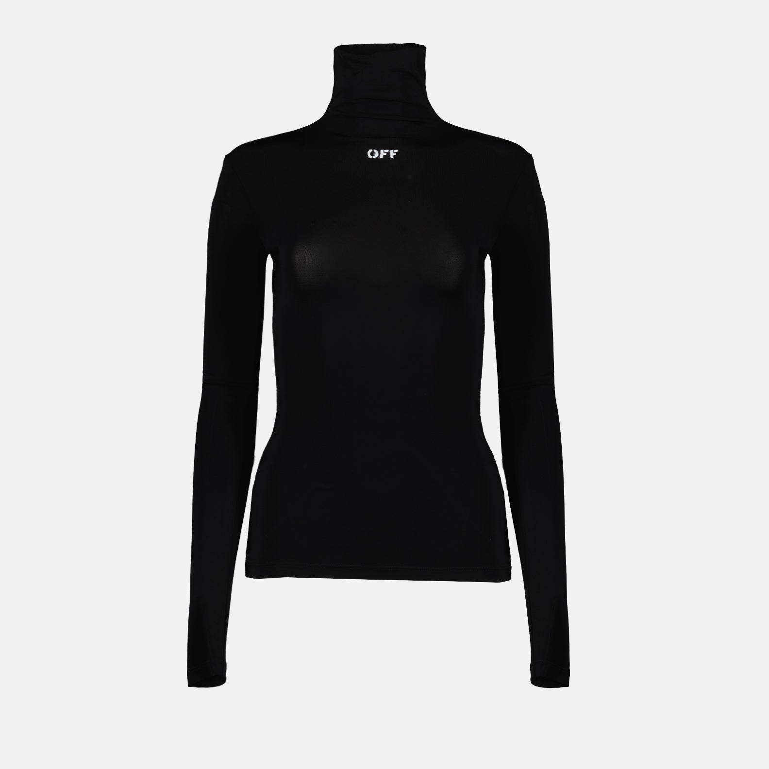 Camisetas Col roulé Off Stamp Off-White Negro Femme
