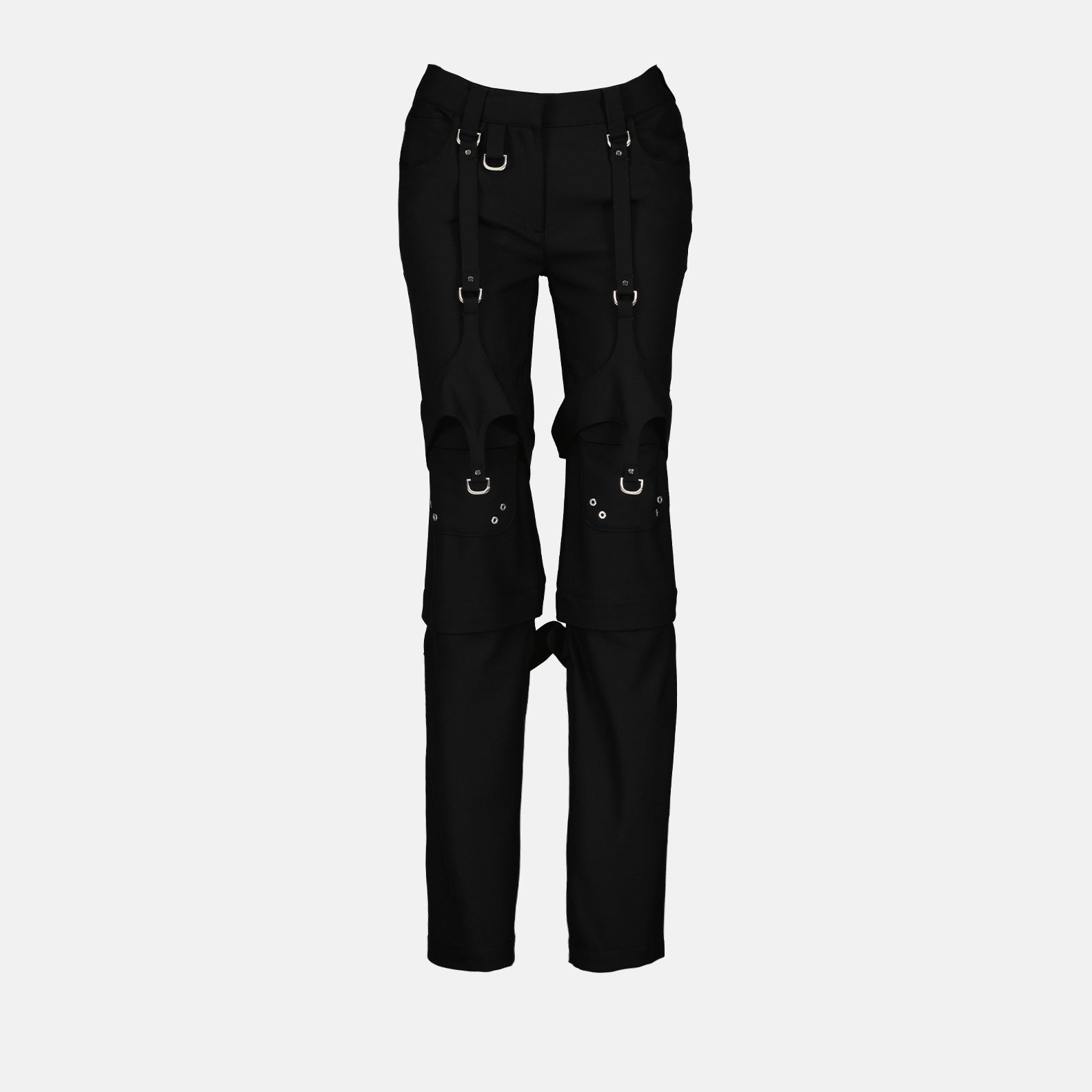 Pantalons Pantalon cargo en laine Off-White Noir Femme