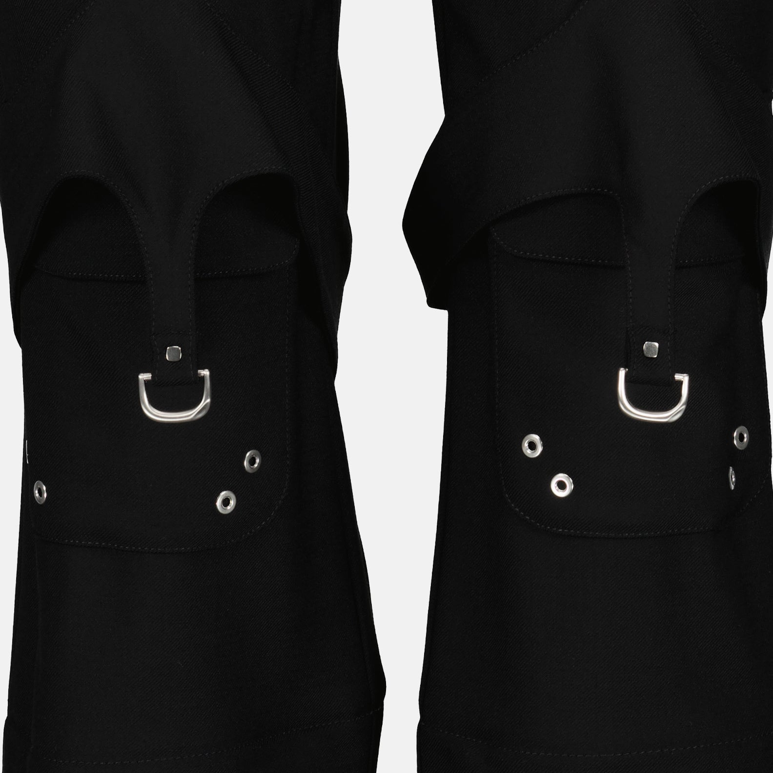 Pantalons Pantalon cargo en laine Off-White Noir Femme