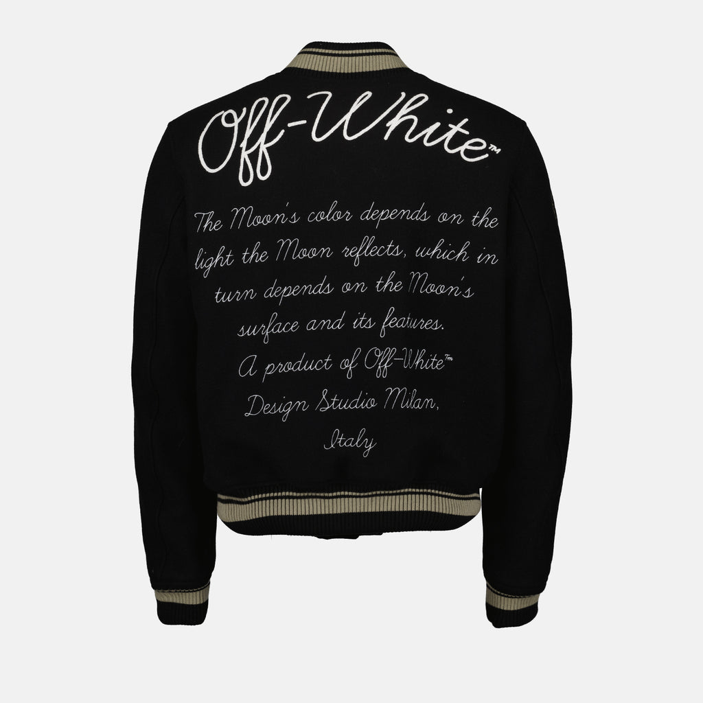 재킷 Blouson bomber Moon Phase Off-White 검은색 Homme