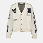 Knitwear Moon cardigan Off-White Beige Man