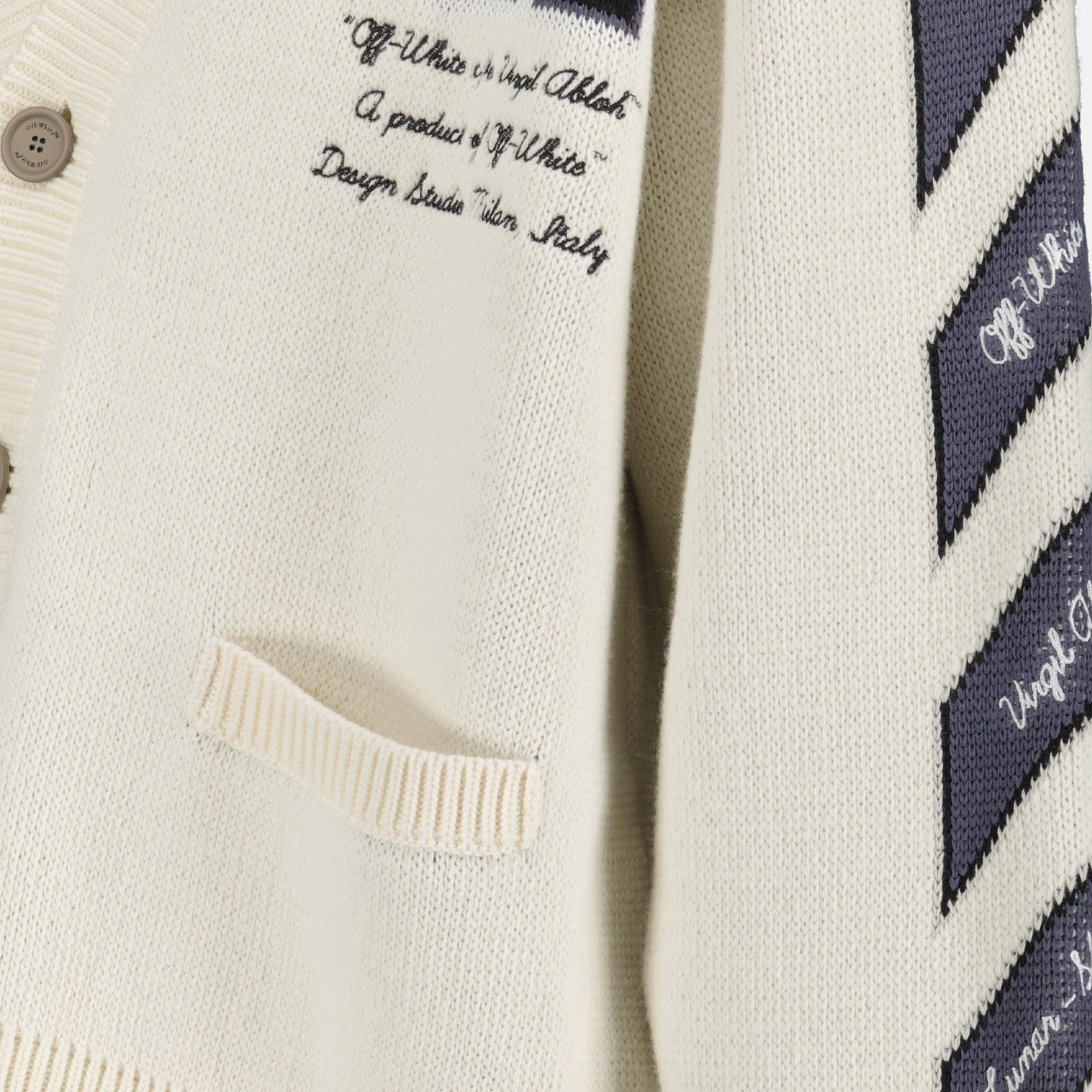 Knitwear Moon cardigan Off-White Beige Man