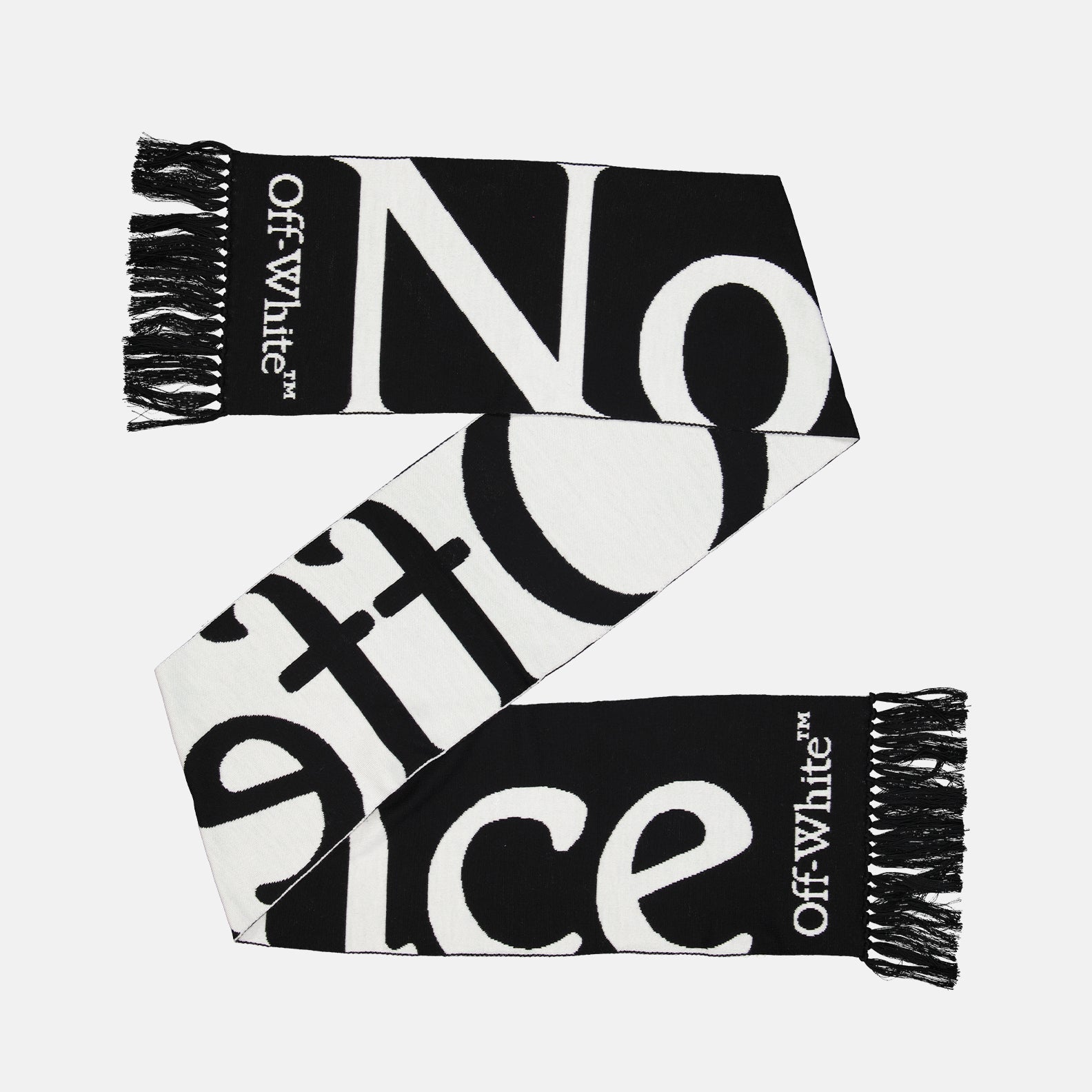 Lenços e luvas Écharpe No Offence Off-White Preto Homme