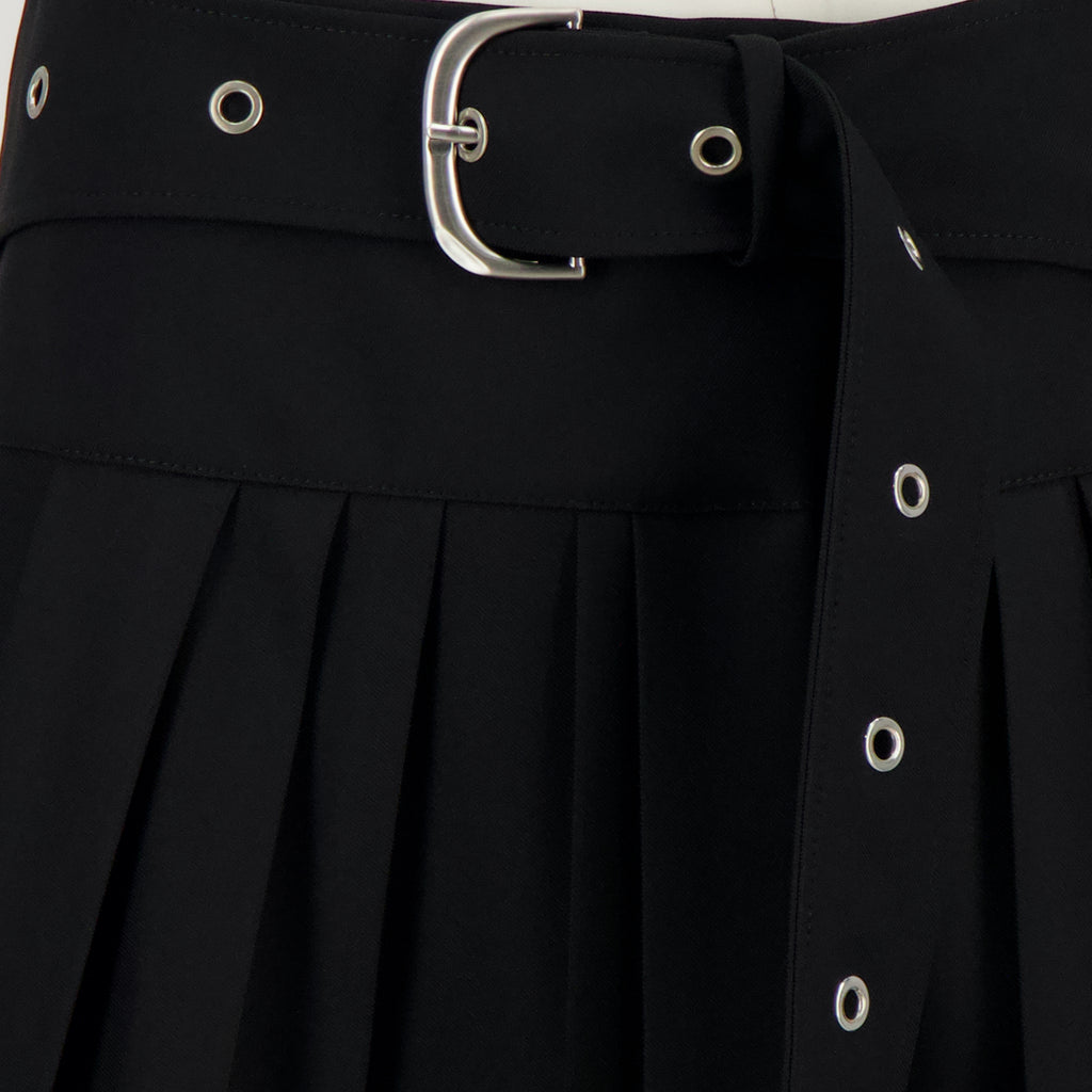 Röcke Jupe plissée Off-White Schwarz Femme