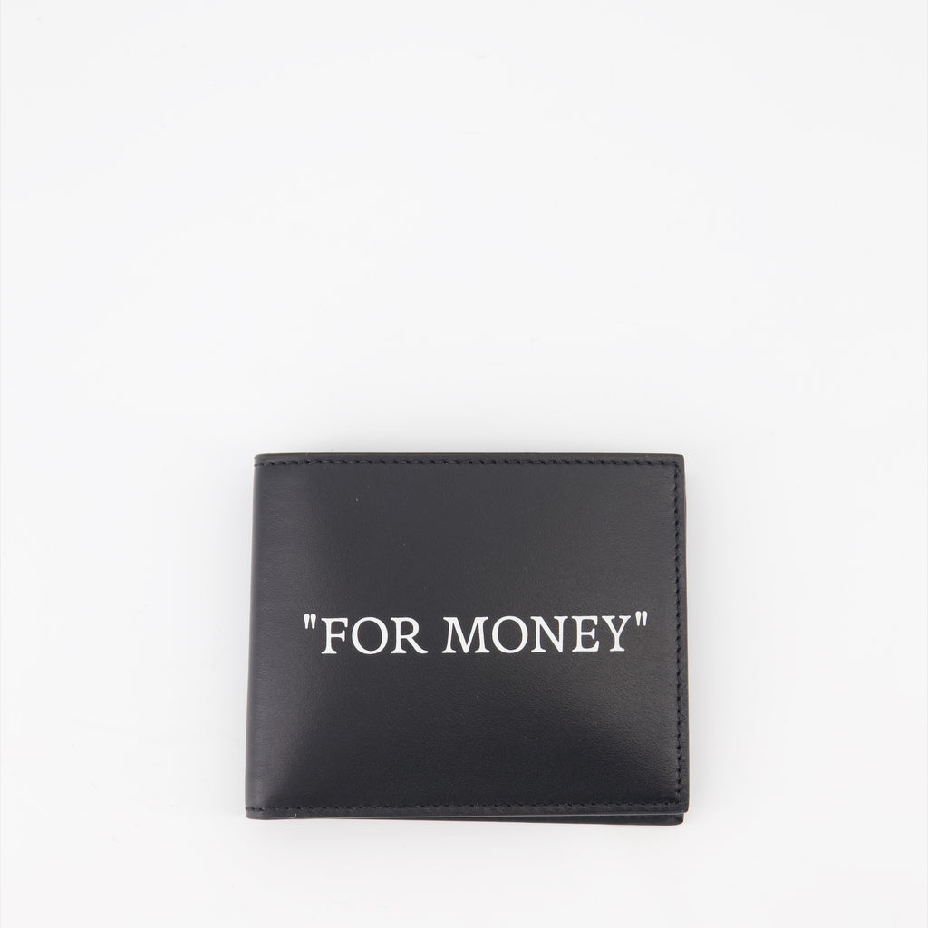 Small leather goods Bookish For Money Wallet Off-White Black Man