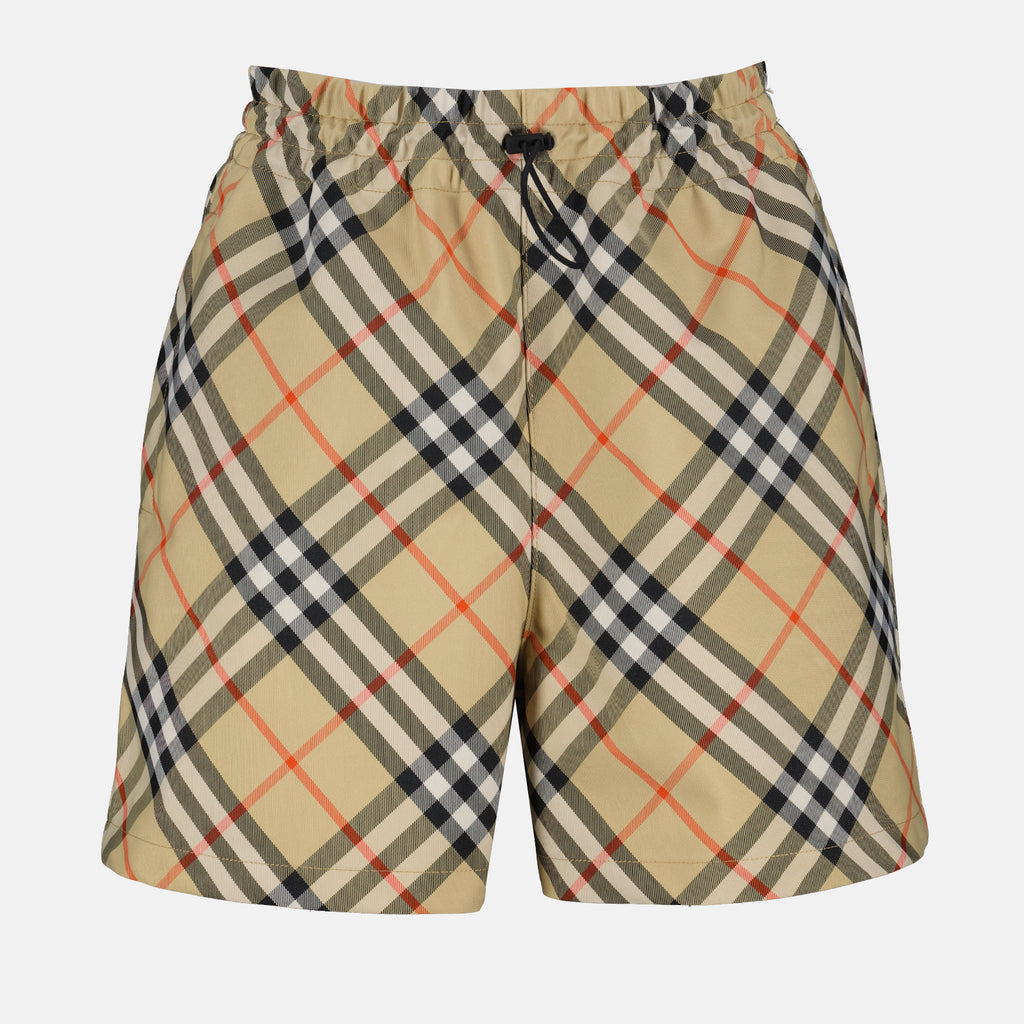 Shorts Short à carreaux Burberry Beige Femme