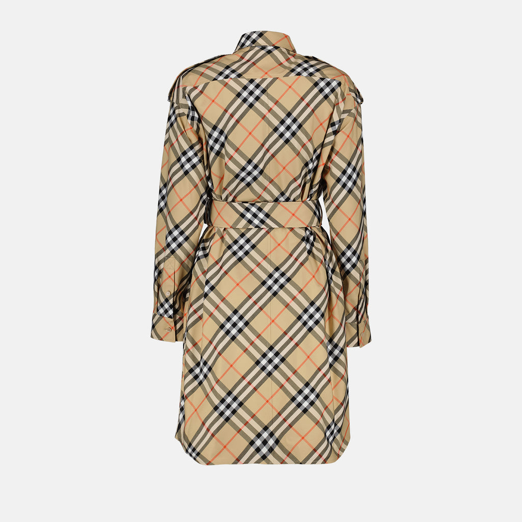 Dresses Checked Shirt Dress Burberry Beige Femme