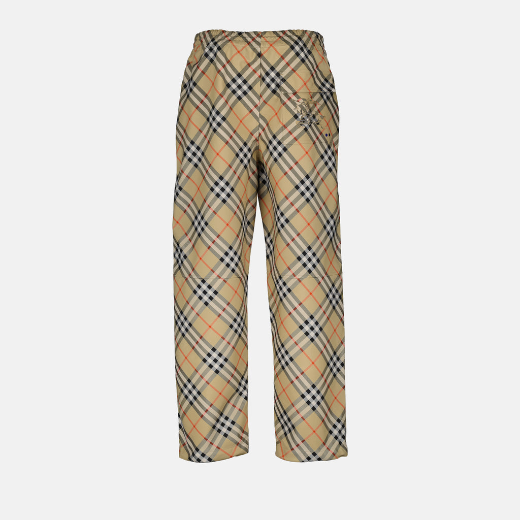 Pants Checkered Pants Burberry Beige Homme