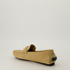 Loafers Suede Loafers Versace Beige Homme