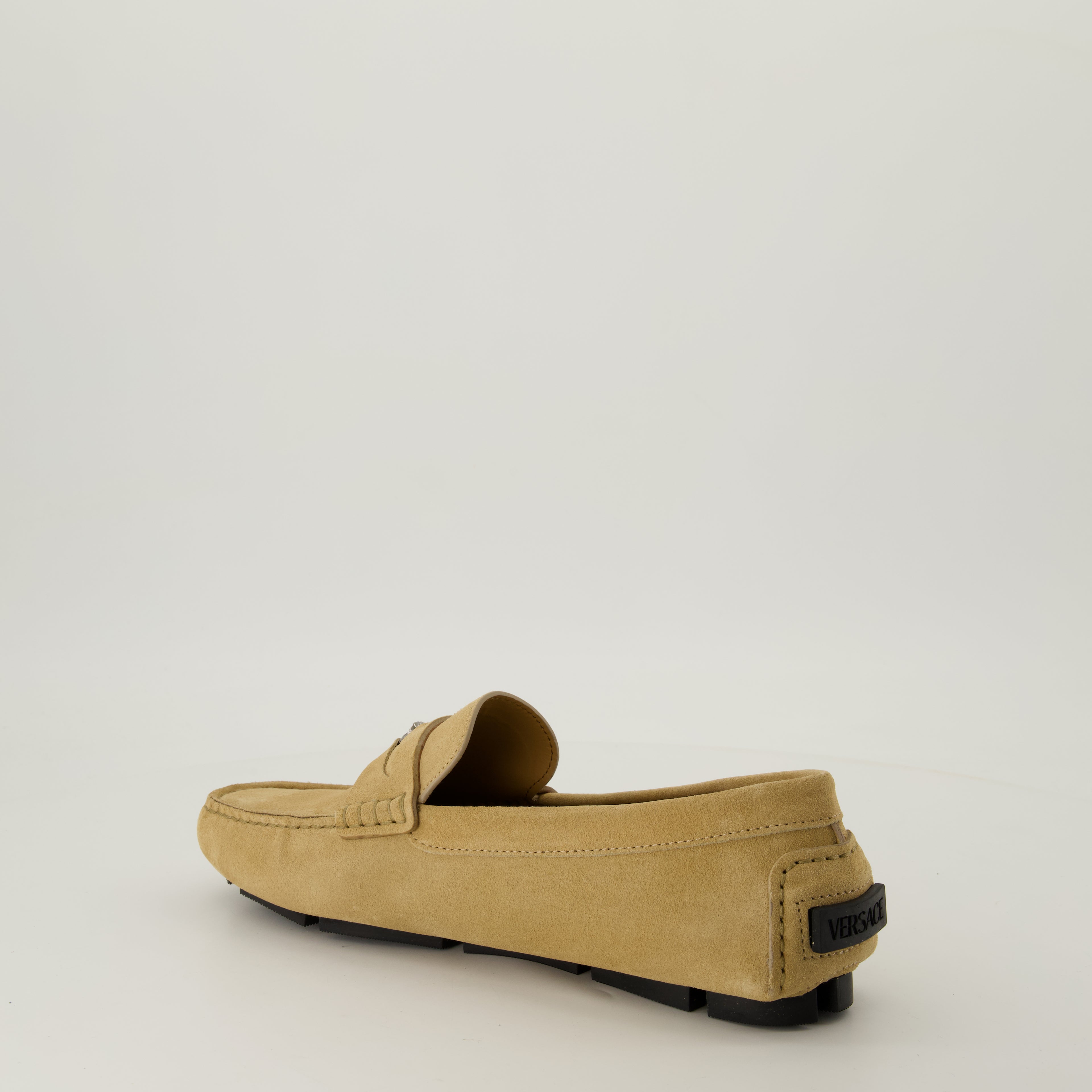 Loafers Suede Loafers Versace Beige Homme