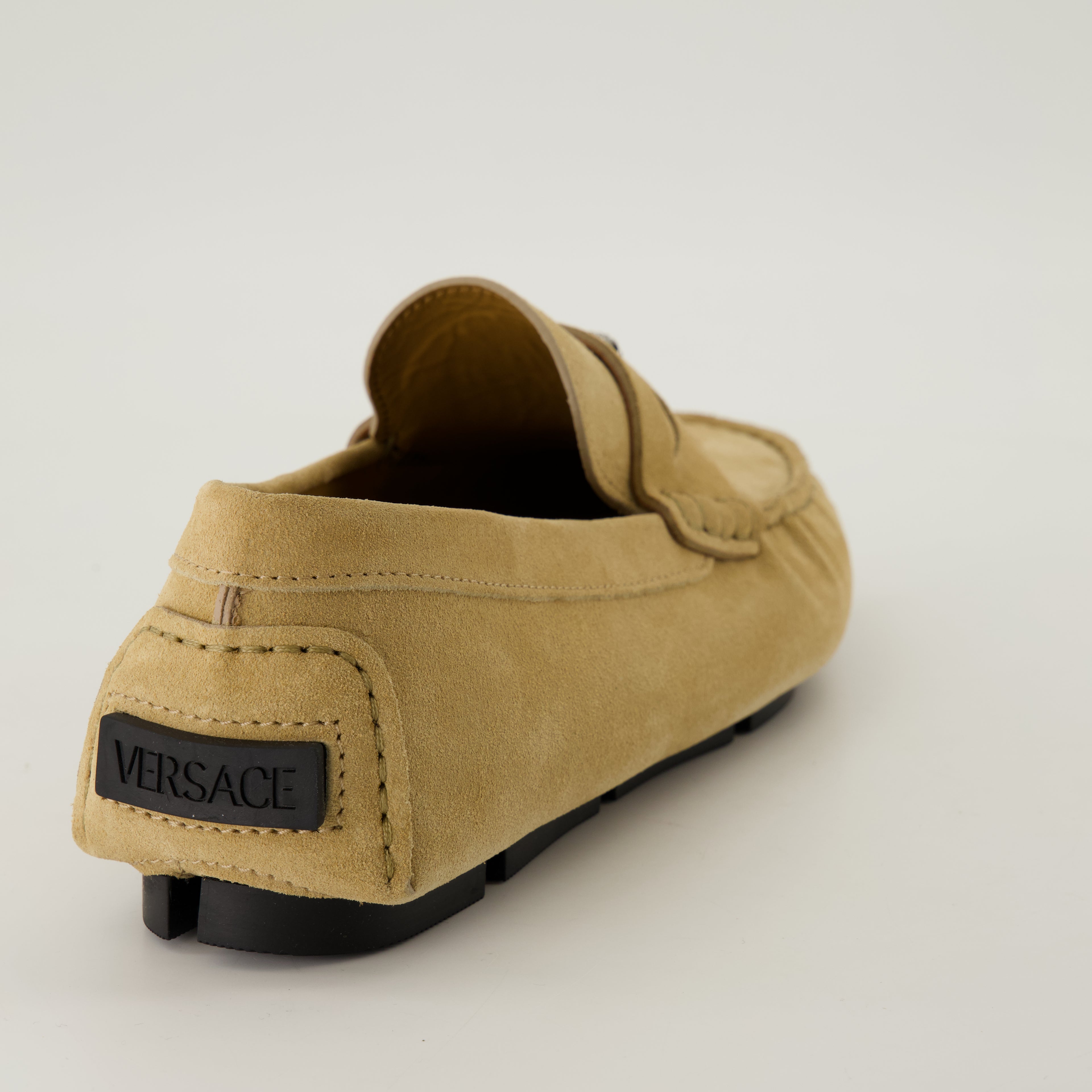 Loafers Suede Loafers Versace Beige Homme