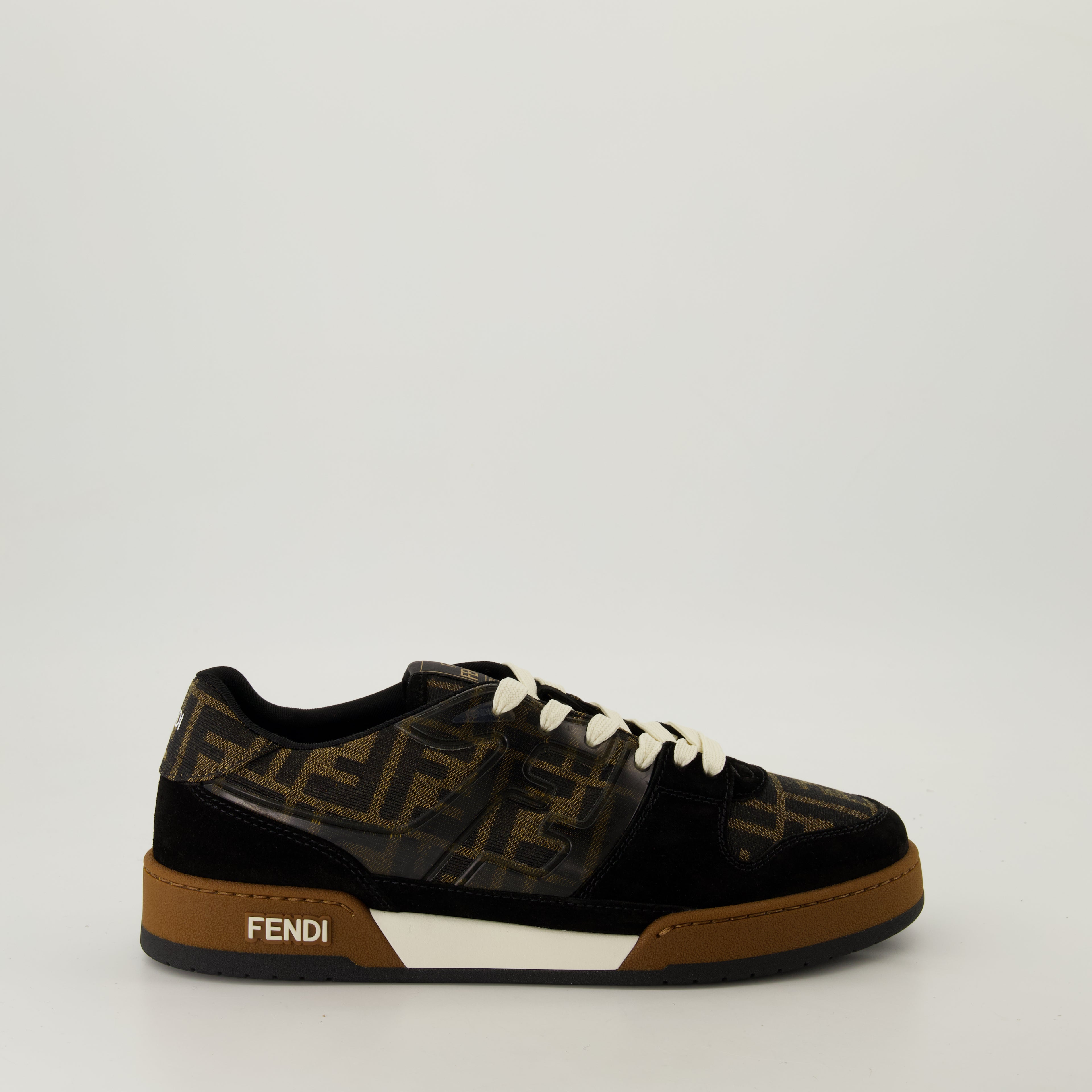 Sneakers Fendi Match FF Sneakers Fendi Brown Homme