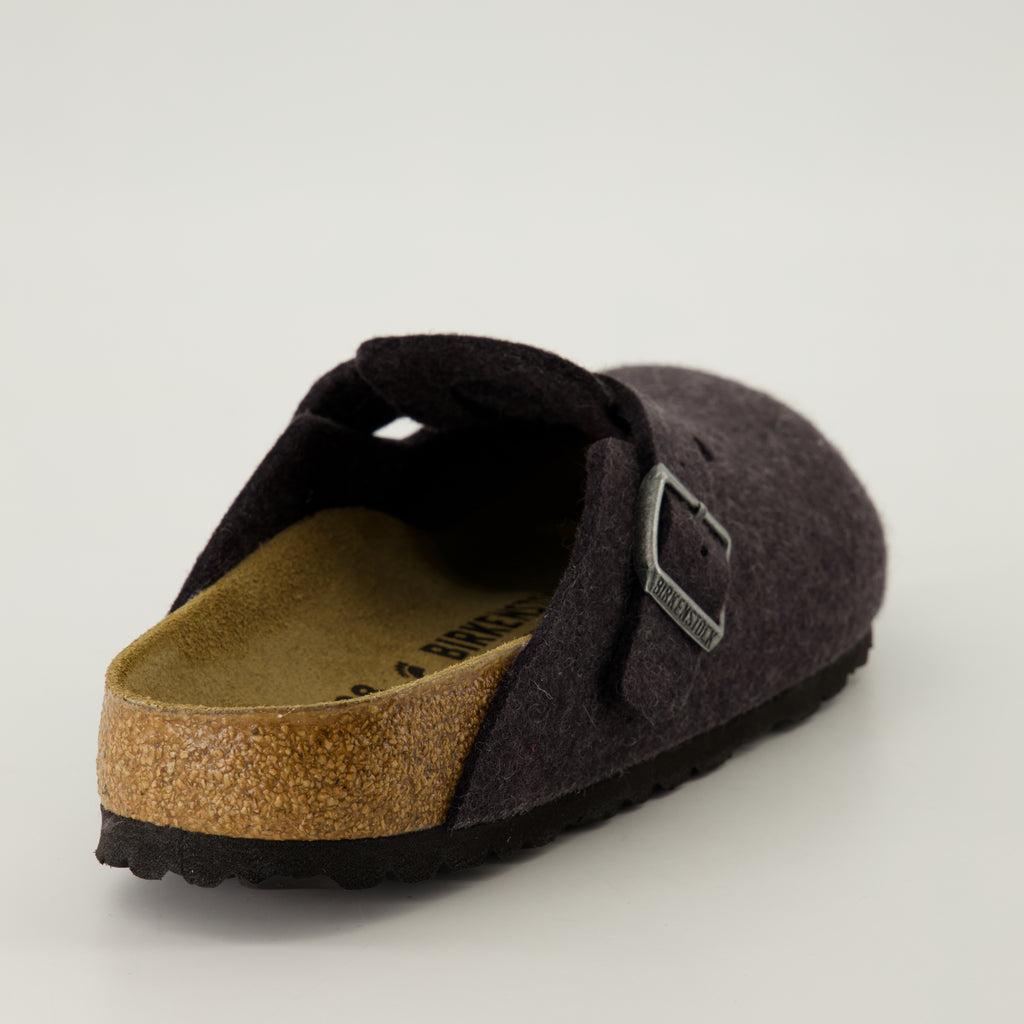 Chaussures ouvertes Mules Boston Birkenstock Gris Unisexe