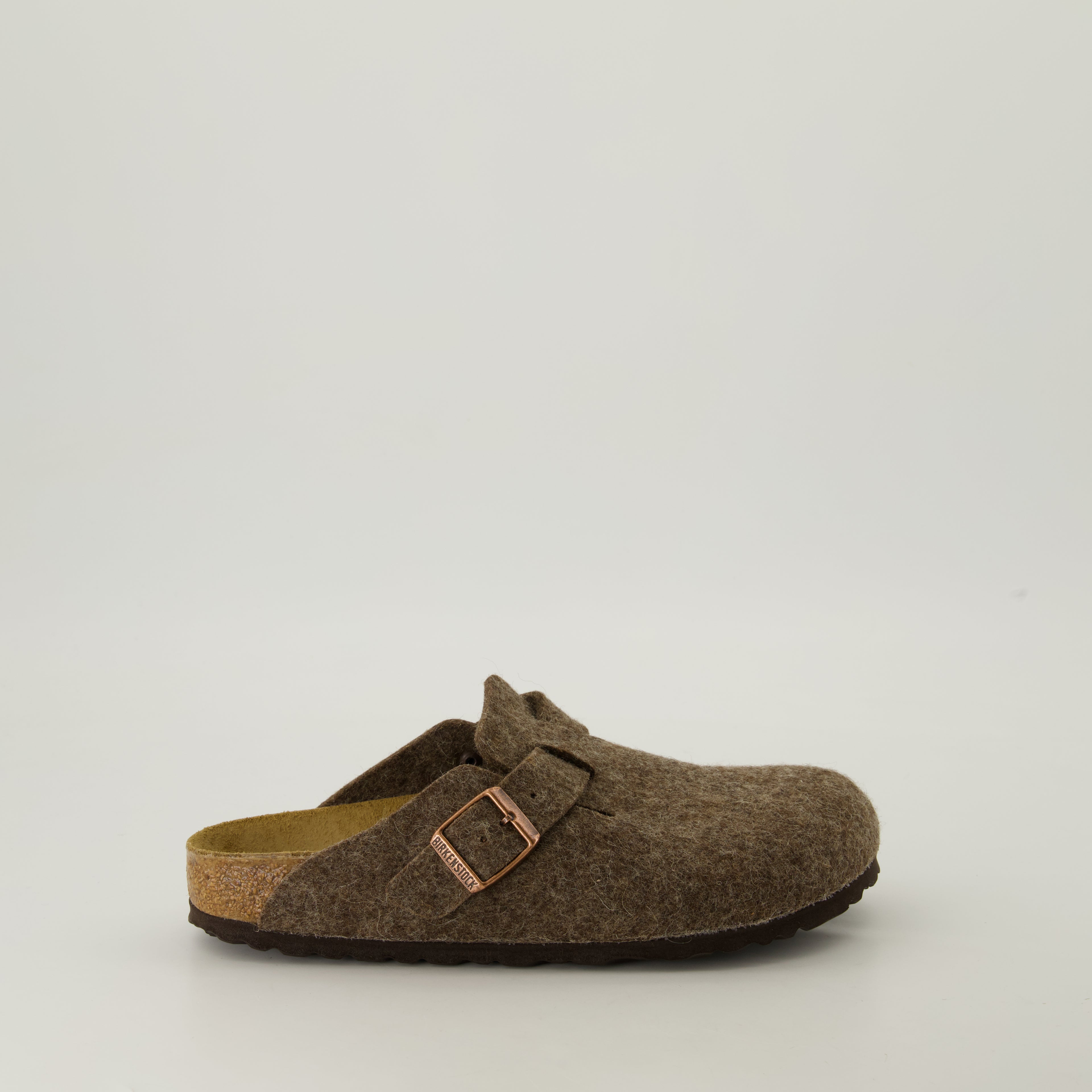 Chaussures ouvertes Mules Boston Birkenstock Marron Unisexe