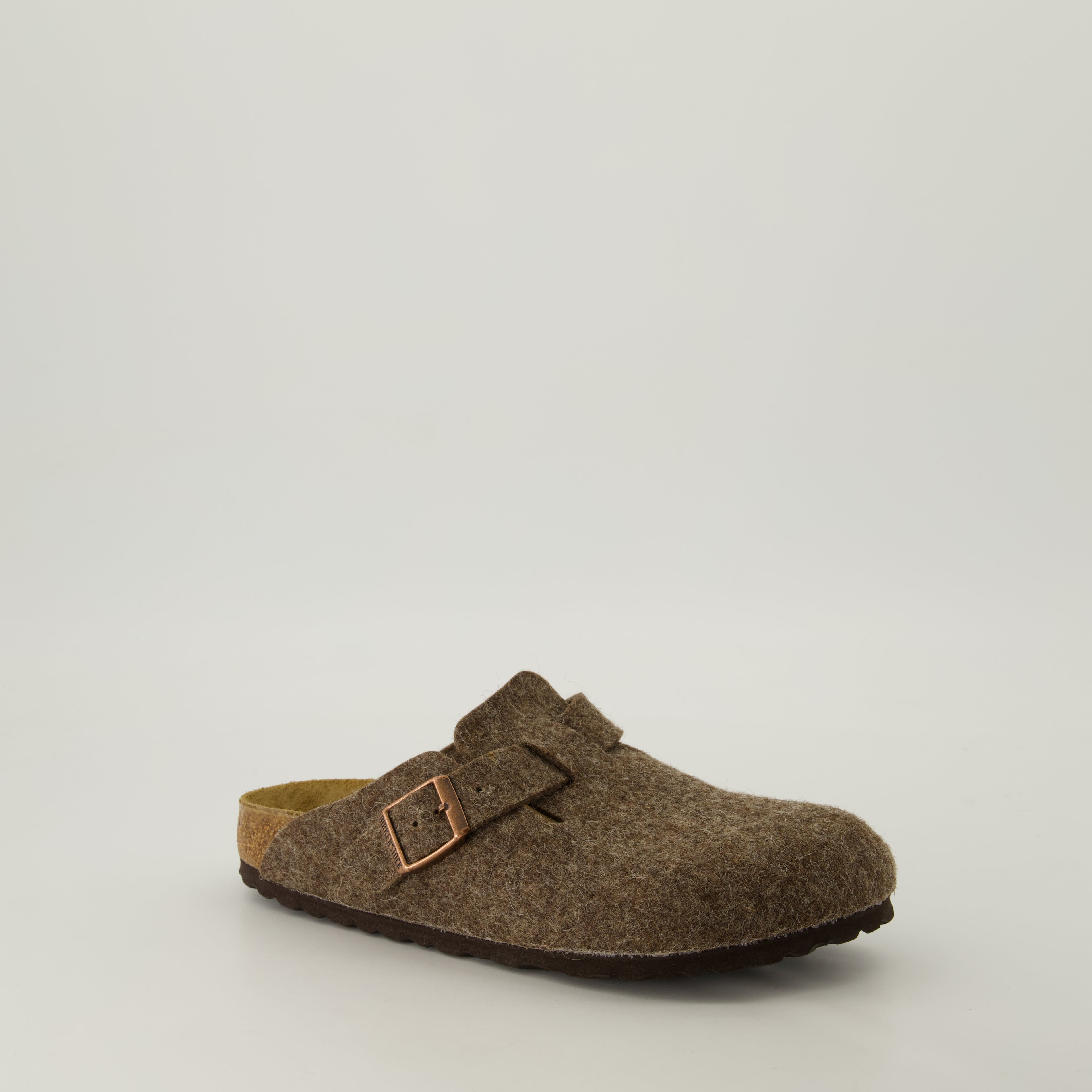 Chaussures ouvertes Mules Boston Birkenstock Marron Unisexe