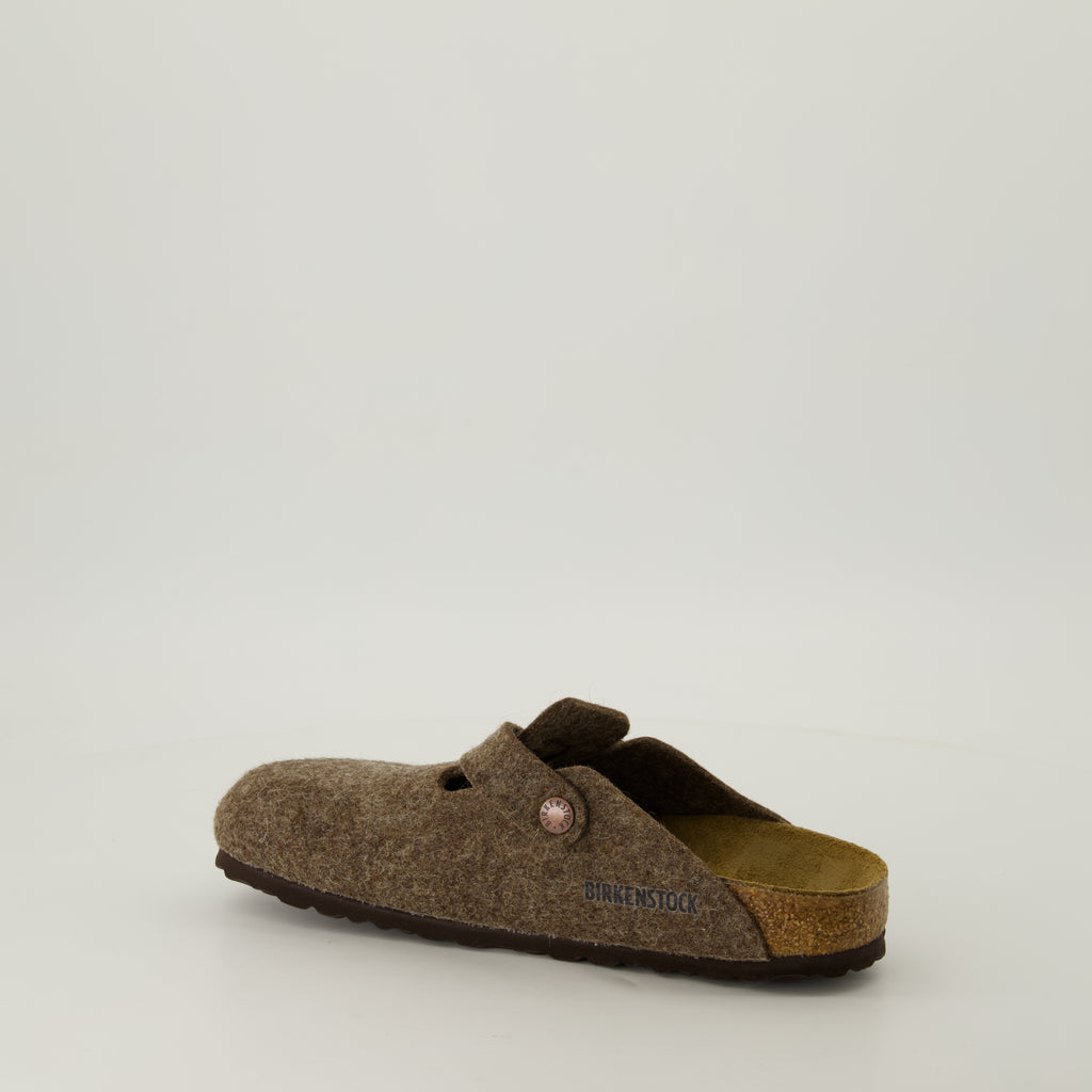 Chaussures ouvertes Mules Boston Birkenstock Marron Unisexe