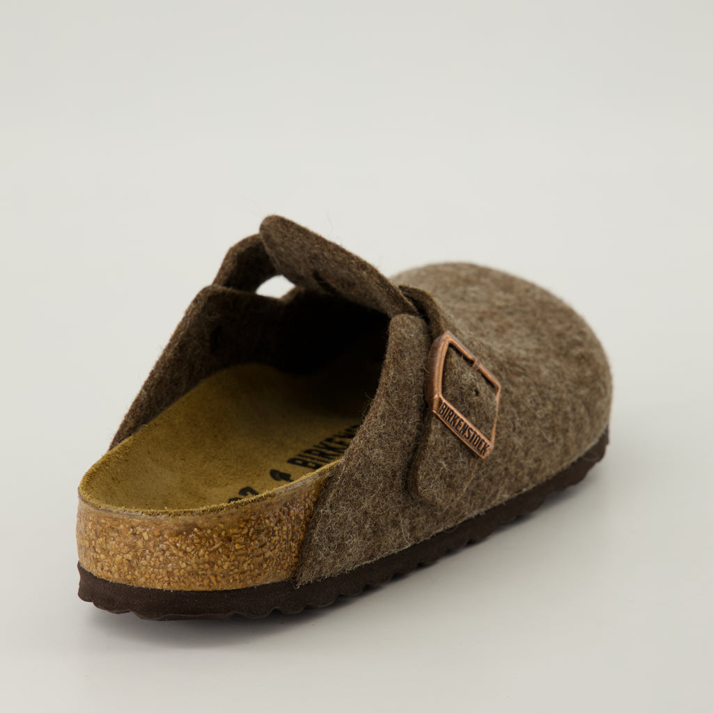 Chaussures ouvertes Mules Boston Birkenstock Marron Unisexe