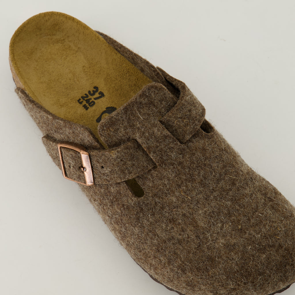 Chaussures ouvertes Mules Boston Birkenstock Marron Unisexe