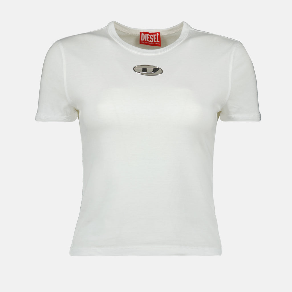 티셔츠 T-shirt blanc D-Uncuntie Diesel 하얀색 Femme