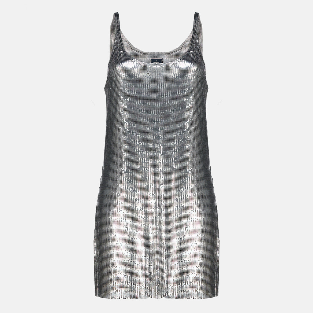Kleider Metallisches Strickkleid Rabanne Silber Femme